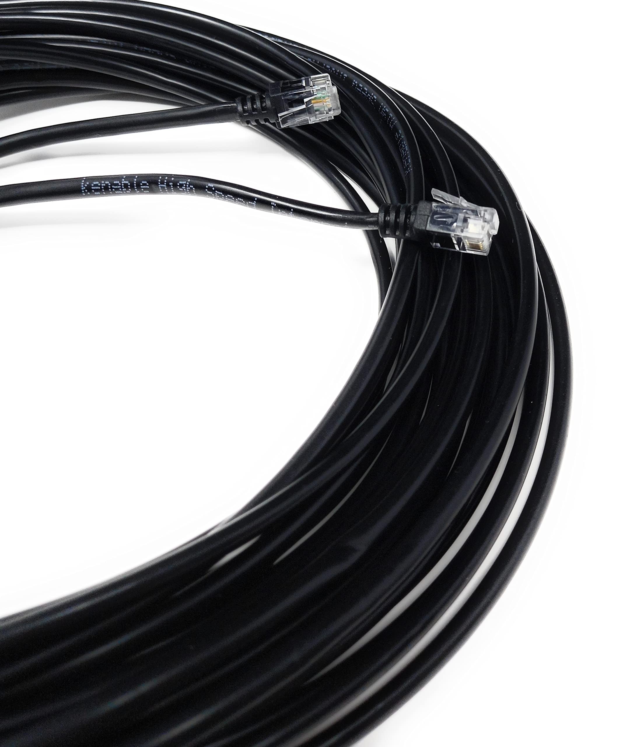 RJ11 to RJ11 ADSL 2 High Speed Broadband Modem Telephone Cable Transmits Data Up to 100 Mbits/sec, 26 AWG Supports Analogue or Digital (DSL/ISDN) Applications