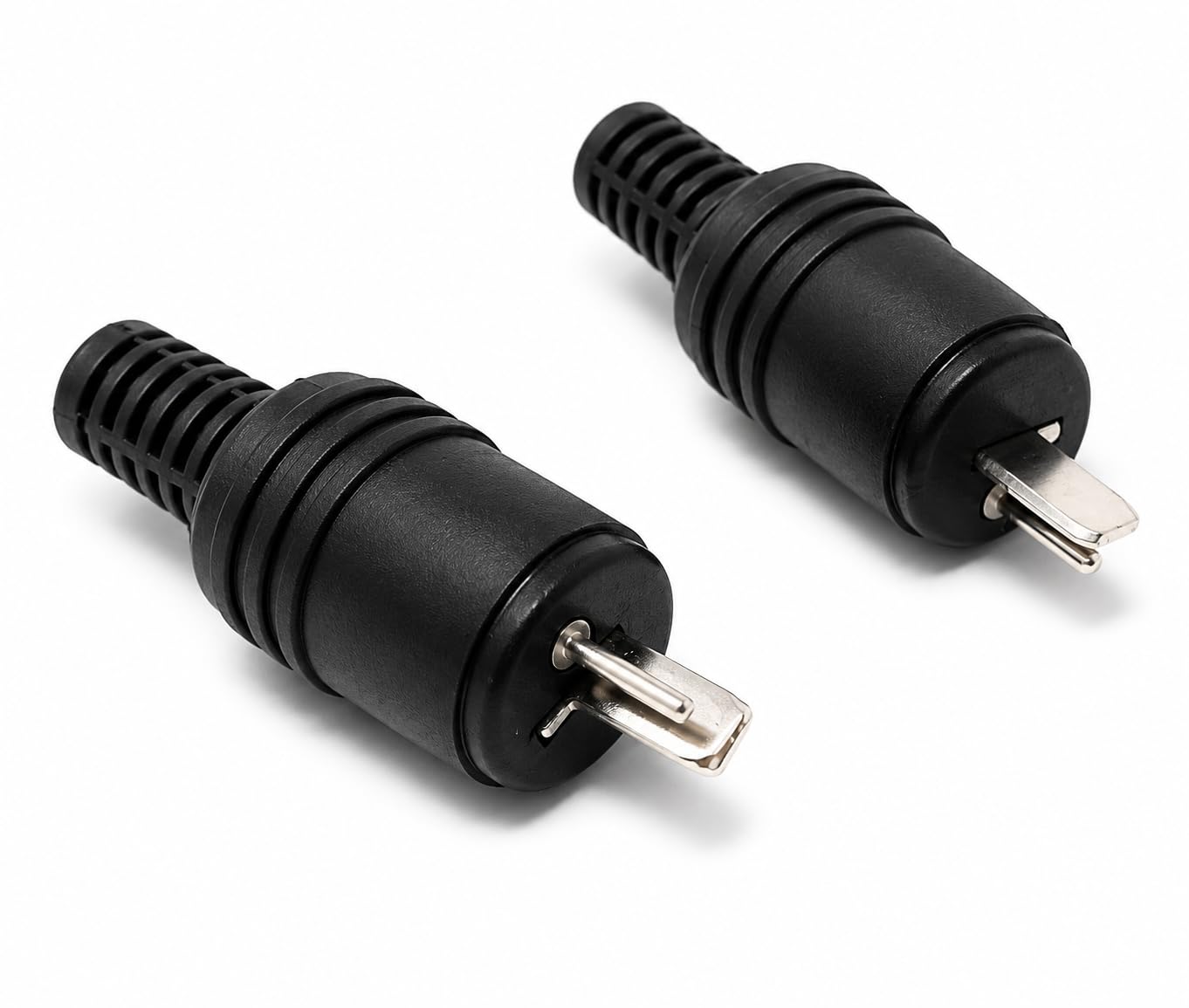 DRUT 2pcs. 2 Pin Speaker DIN Jack Male HiFi Connectors, Screw Terminals, Cable Adapter, Screw Terminals Connections