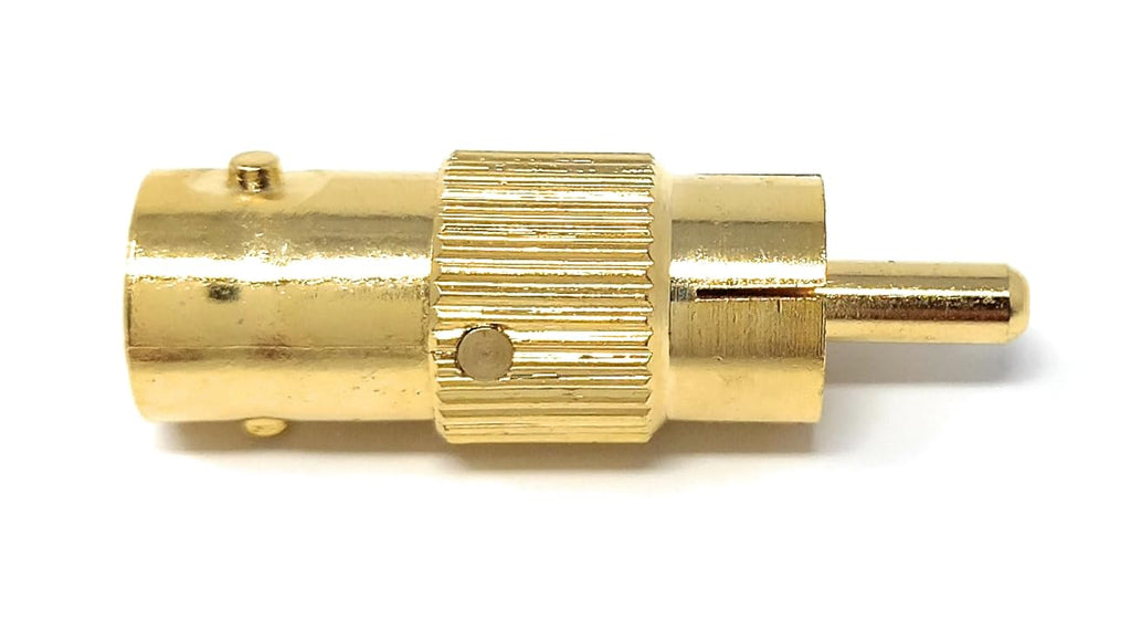 DRUT BNC Female to RCA Phono Male Plug Connector CCTV Camera Cable Video Adapter Gold Connectors