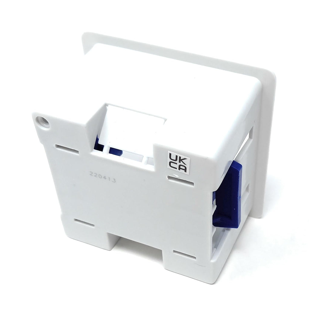1 Gang Dry Lining Back Plasterboard Box, Pattress Box with Adjustable Lugs 47mm, for Faceplate