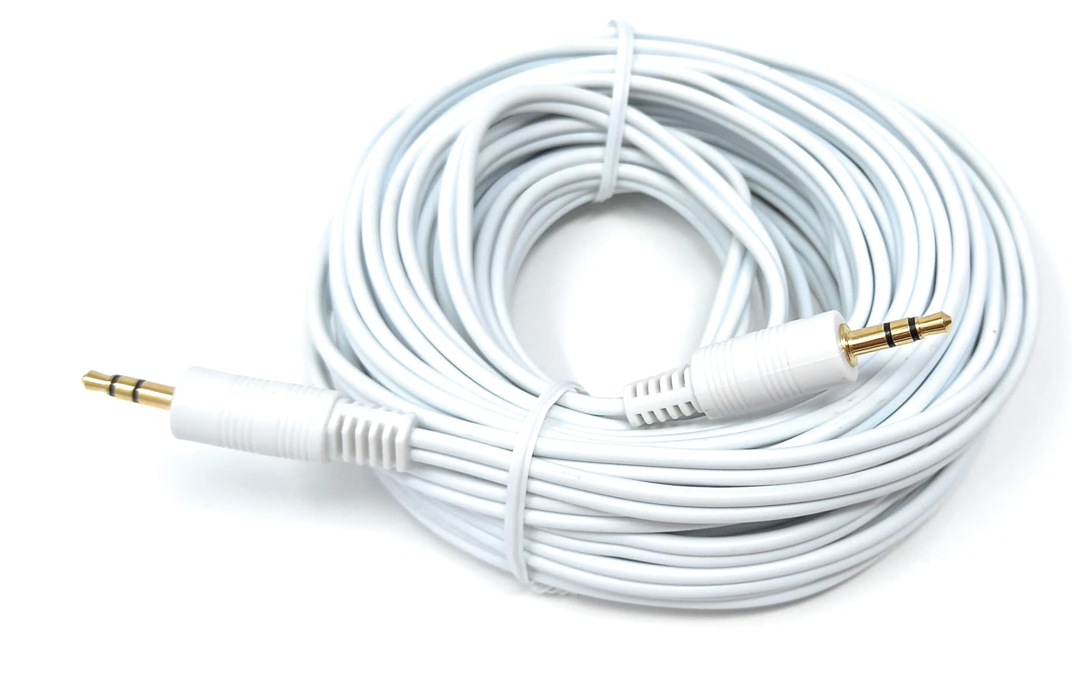 DRUT 3.5mm to 3.5mm Stereo Audio AUX Cable Gold Connectors, Small 3 pin Jack to Jack Speaker Lead