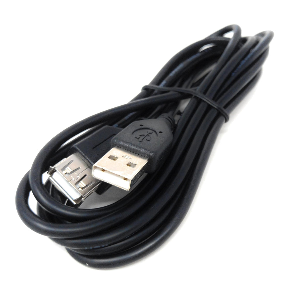 DRUT USB Extension Cable – High-Speed USB 2.0 A Male to A Female Lead, 24AWG Heavy-Duty Wire, Black Extension Cord for PC, Laptop, Printer, USB Hub