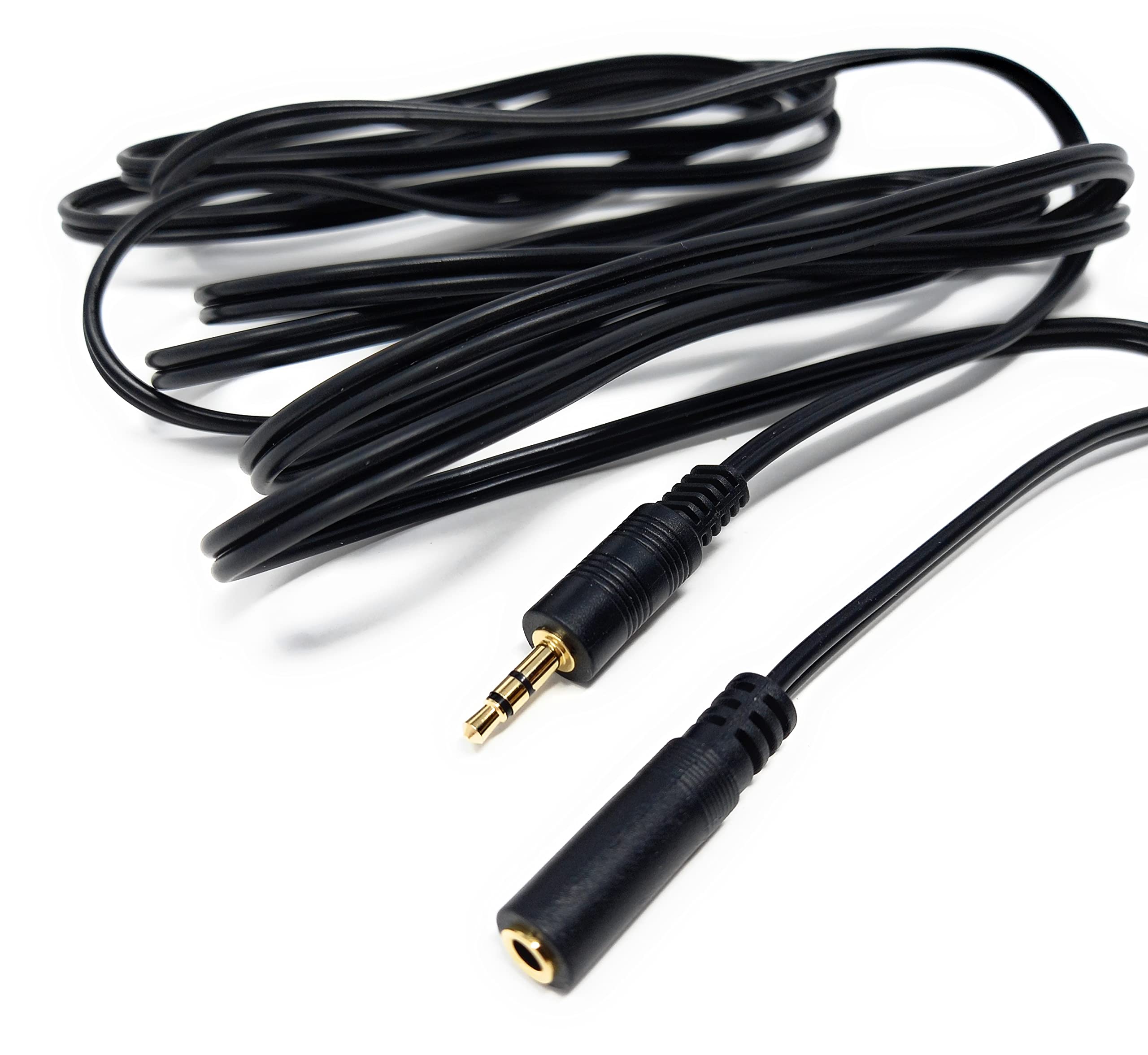 DRUT 3.5mm to 3.5mm Stereo Audio Extension Cable Lead Male to Female Gold Connectors
