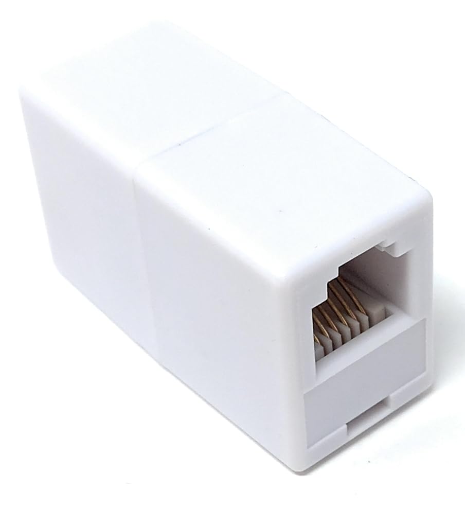 DRUT RJ12 (RJ11) 6P6C 6 Pin Female Coupler Adapter Cable Joining, Gender Changer, Extender