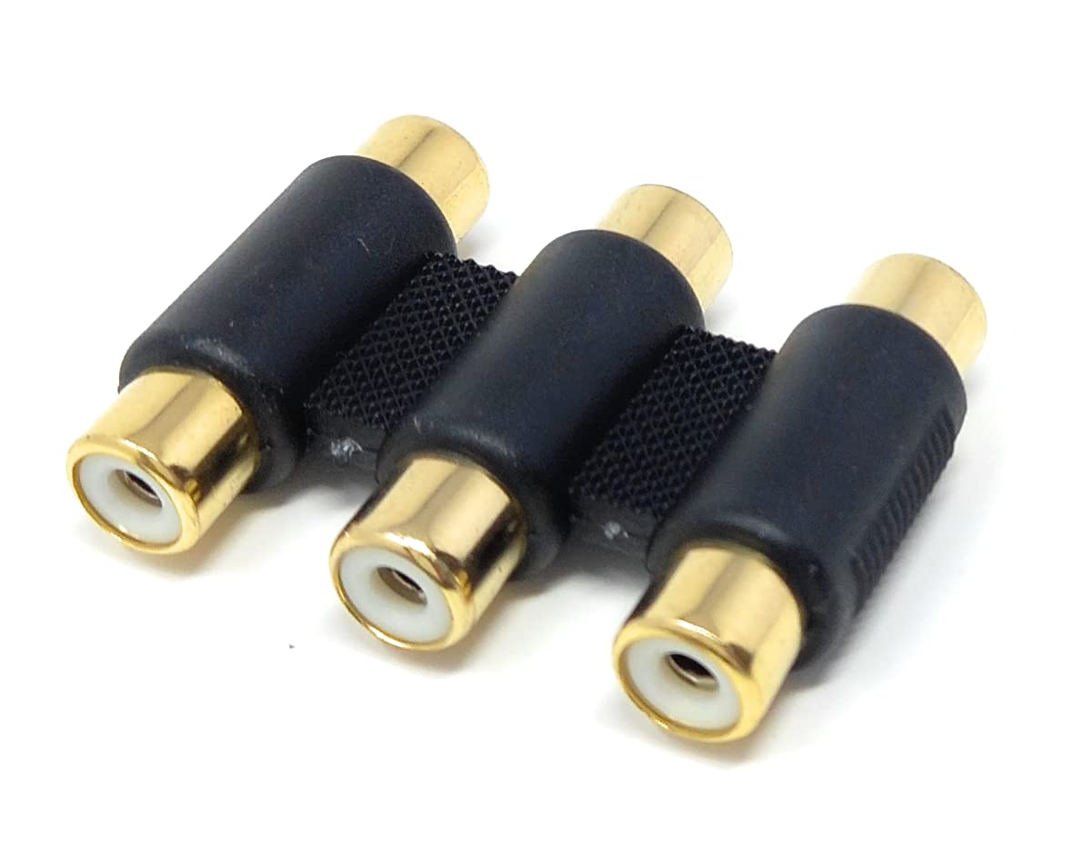 DRUT Phono RCA to RCA Coupler Joiner Female to Female Audio Connector Cable Adaptor Gender Changer