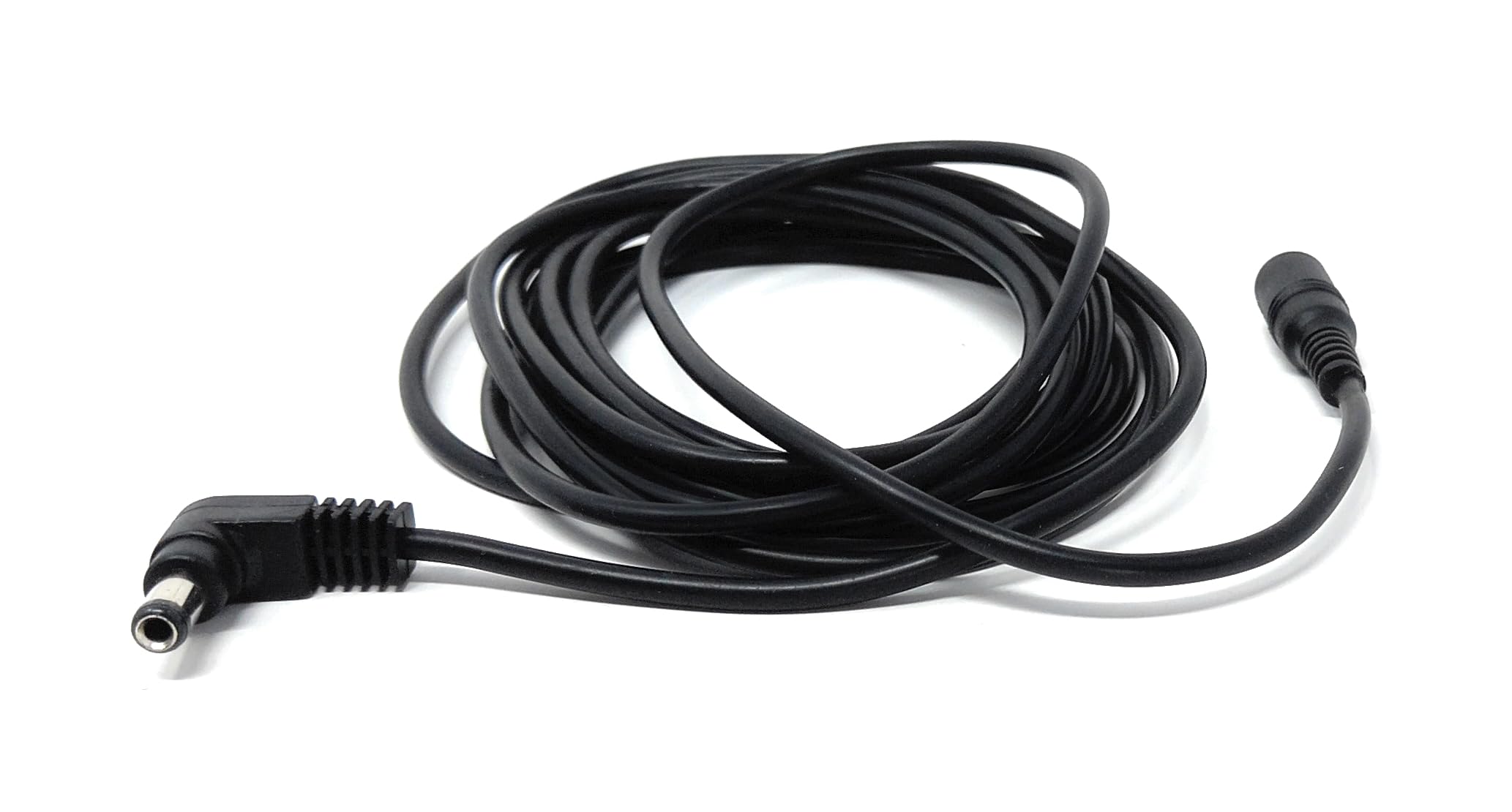 Right Angled 5.5mm x 2.5mm DC Power Extension Cable – Male to Female Adapter for CCTV, LED Signs, Solar-Powered Devices, and More