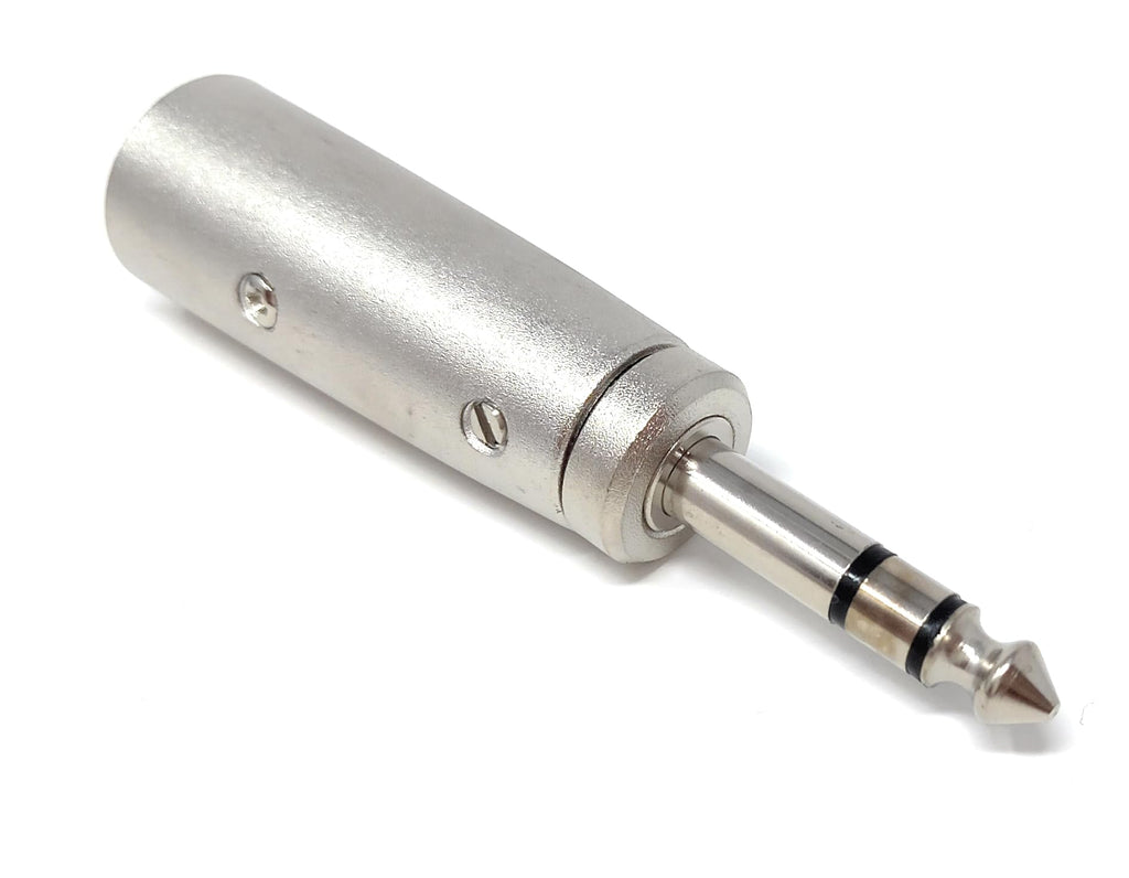 DRUT 6.35mm to XLR, 1/4 TRS to XLR Adapter Male to Male Cable Adaptor