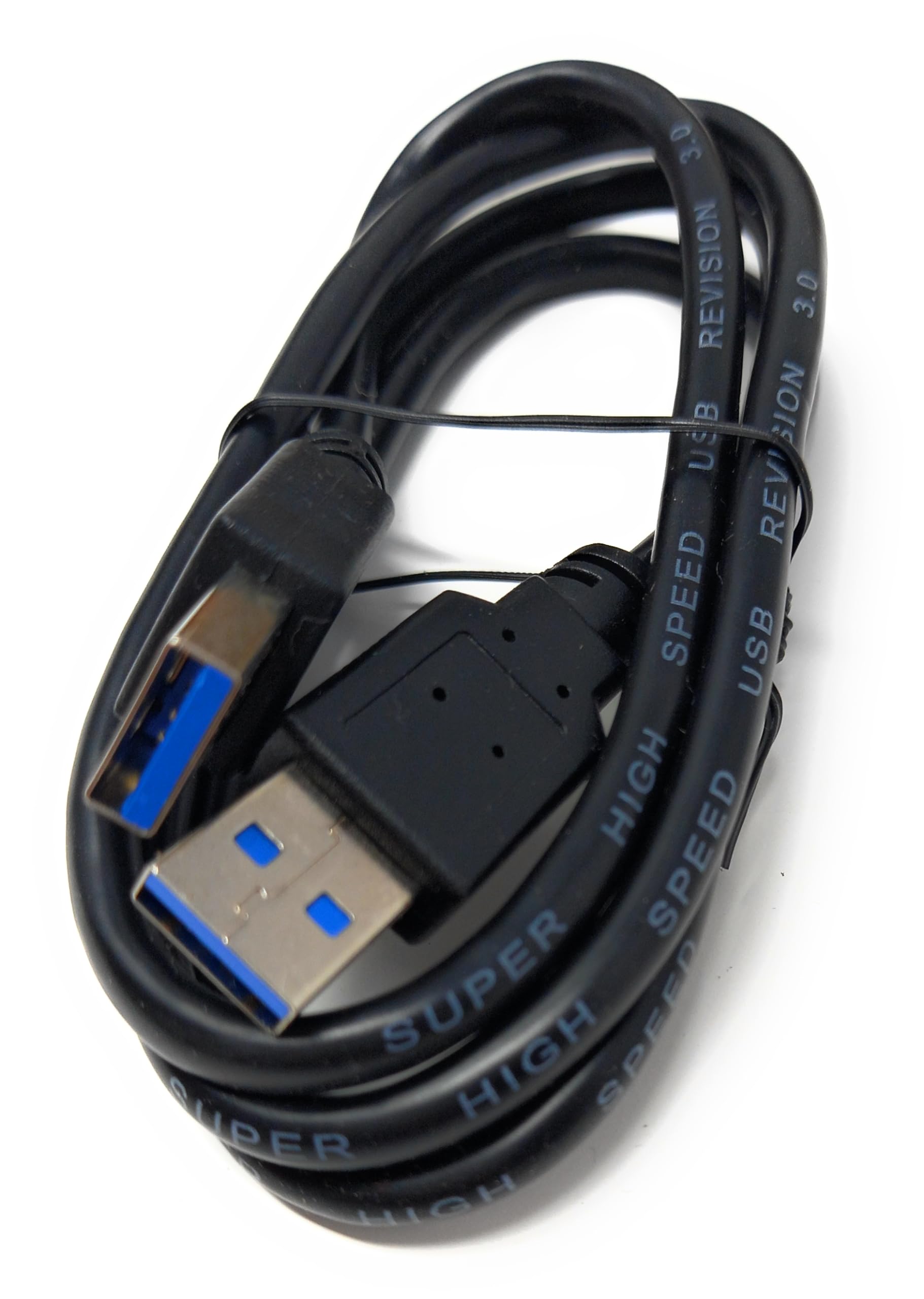 USB to USB 3.0 A Male to Male Lead 5 Gbit/s (625 MB/s), 10 Times Faster Than USB 2.0, SuperSpeed Data Transfer Cable