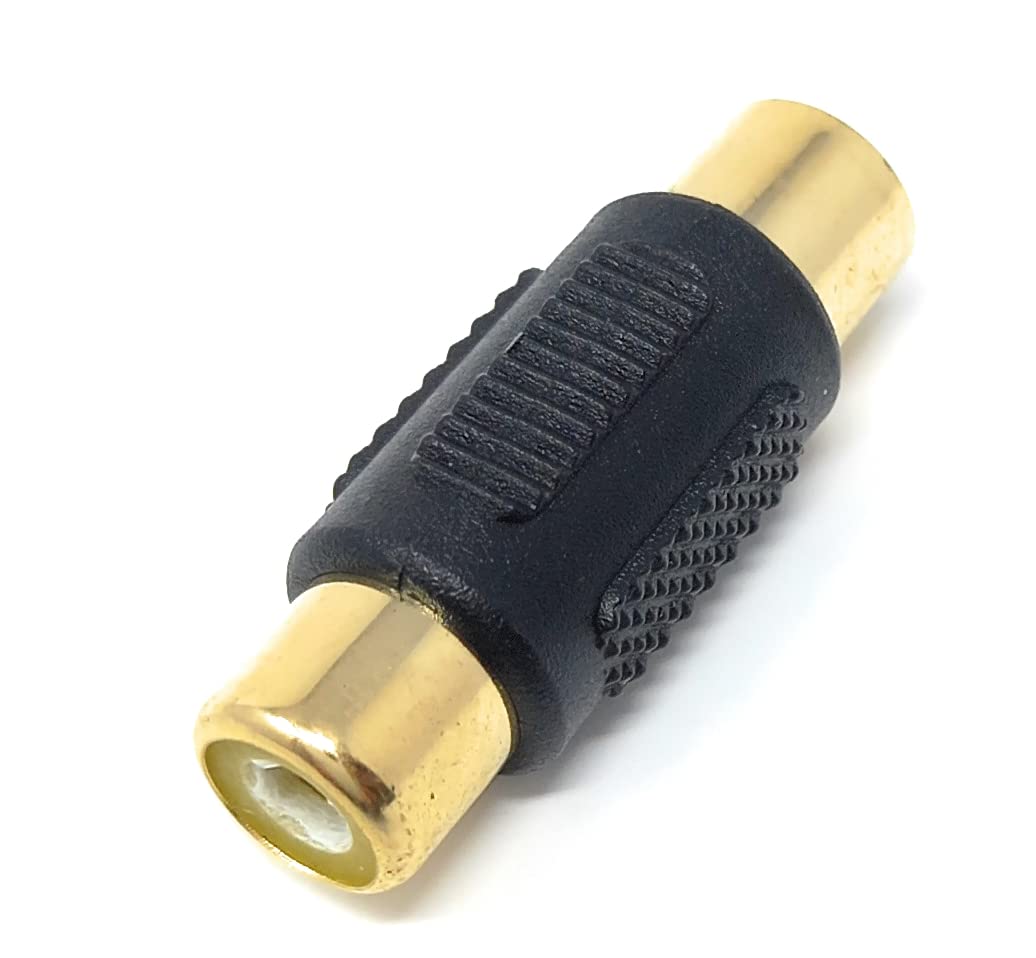 DRUT Phono RCA to RCA Coupler Joiner Female to Female Audio Connector Cable Adaptor Gender Changer