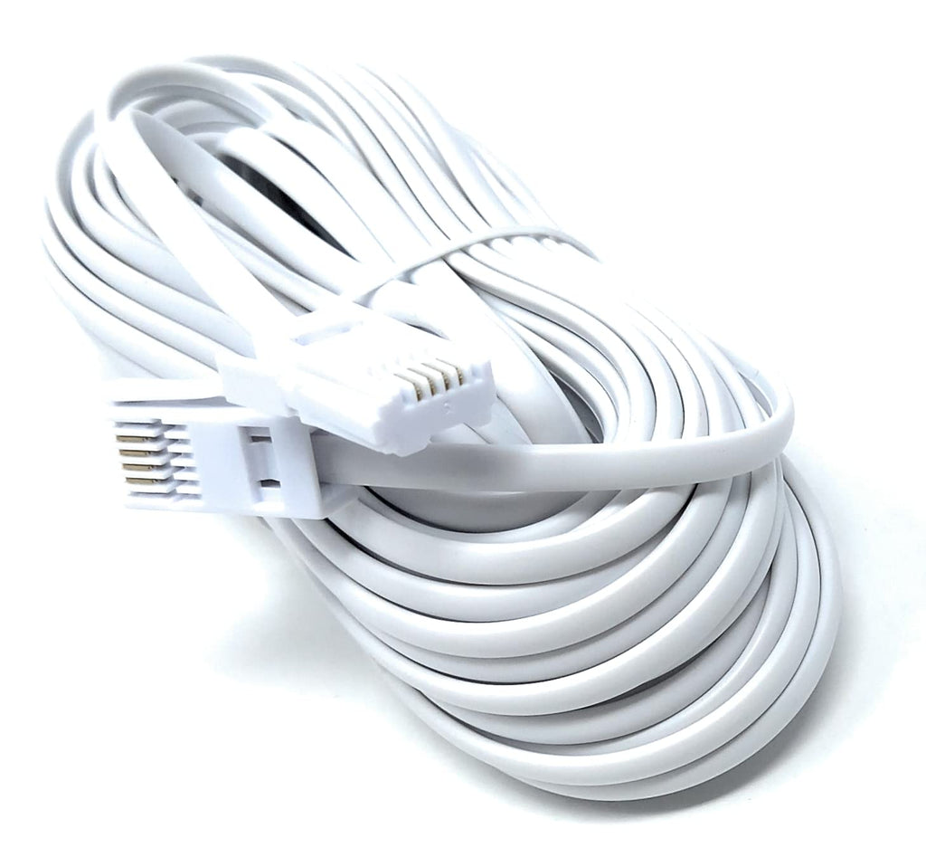 DRUT BT to BT 4 Wire 431A Male to Male Plug Telephone Flat Cable Lead