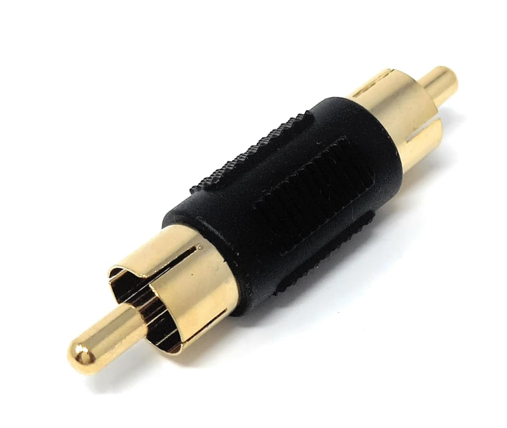 DRUT RCA To RCA Phono Plug Cable Joiner Coupler Adapter (Male to Male)
