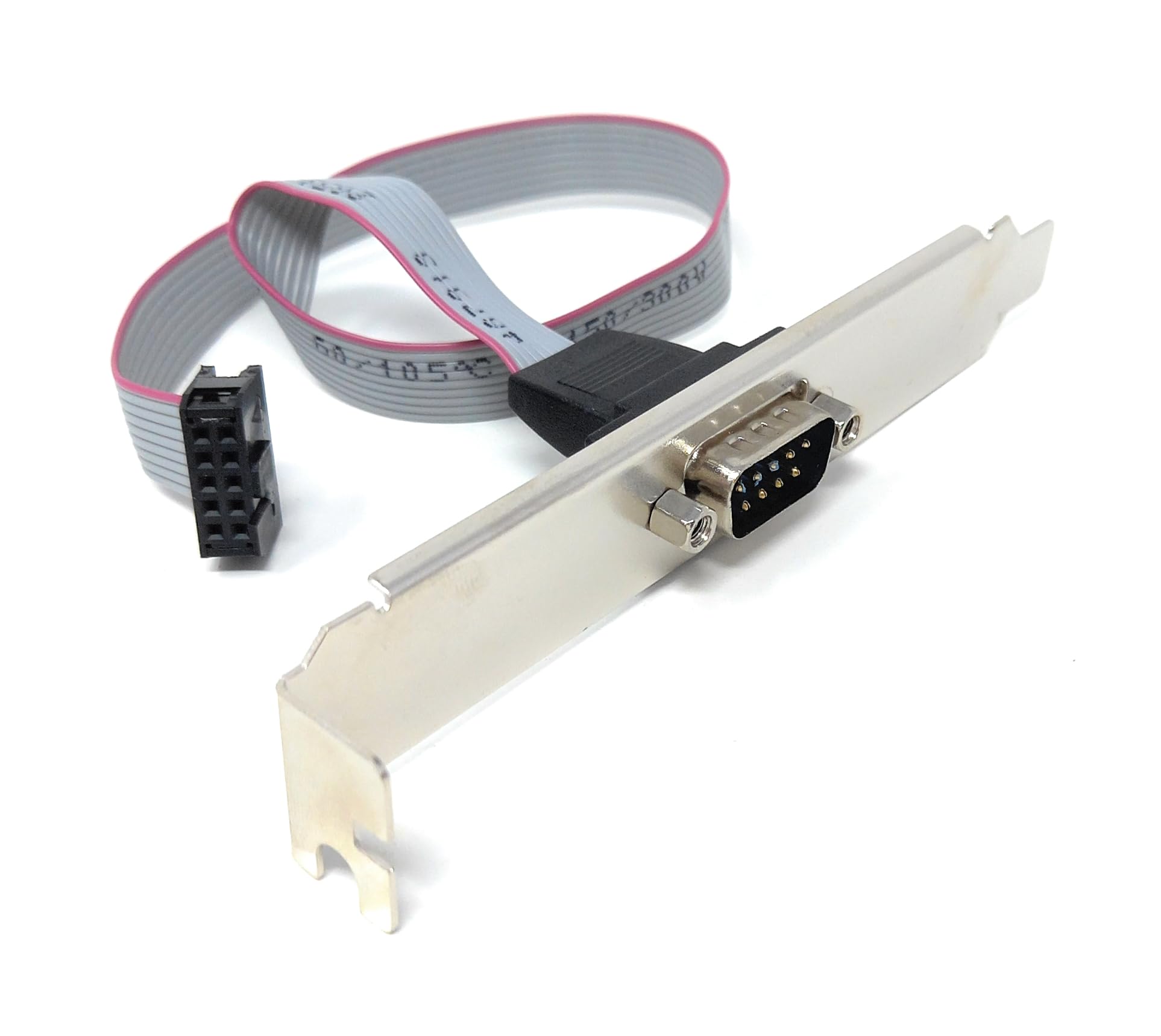 DRUT DB9 RS232 Serial Port Cable 9-Pin Male to 9-Pin Female Motherboard Header, COM Port Bracket Adapter, 35cm Cable for PC Case Expansion.