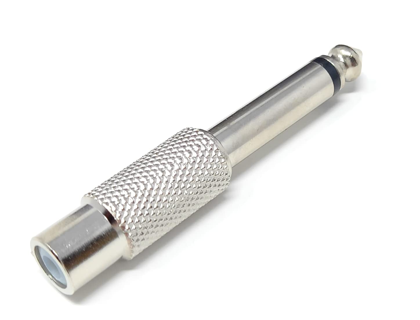 DRUT RCA Phono to 6.35mm MONO Jack Adaptor 6.35 mm 1/4'' Connector Audio Cable Lead Converter