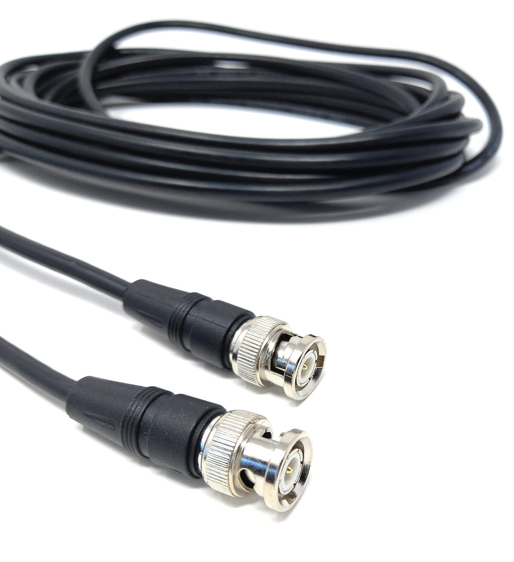 DRUT BNC to BNC Cable Lead, Coaxial RG59/RG59U 75ohm for CCTV Video Camera, Male to Male Plugs