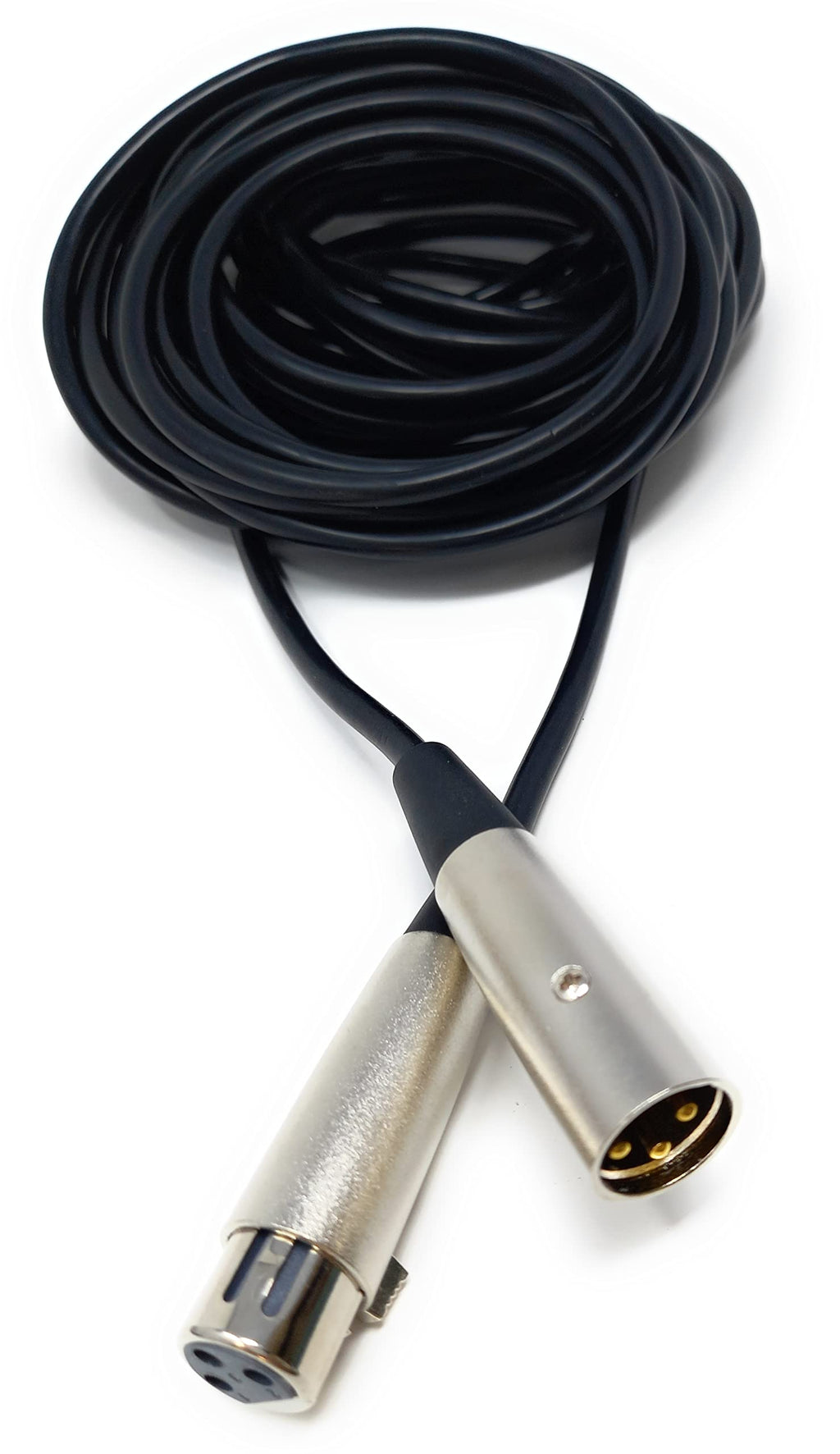 DRUT 3 pin XLR Male Plug To XLR Female Socket, Audio Microphone, Mixer, Speaker Lead Cable
