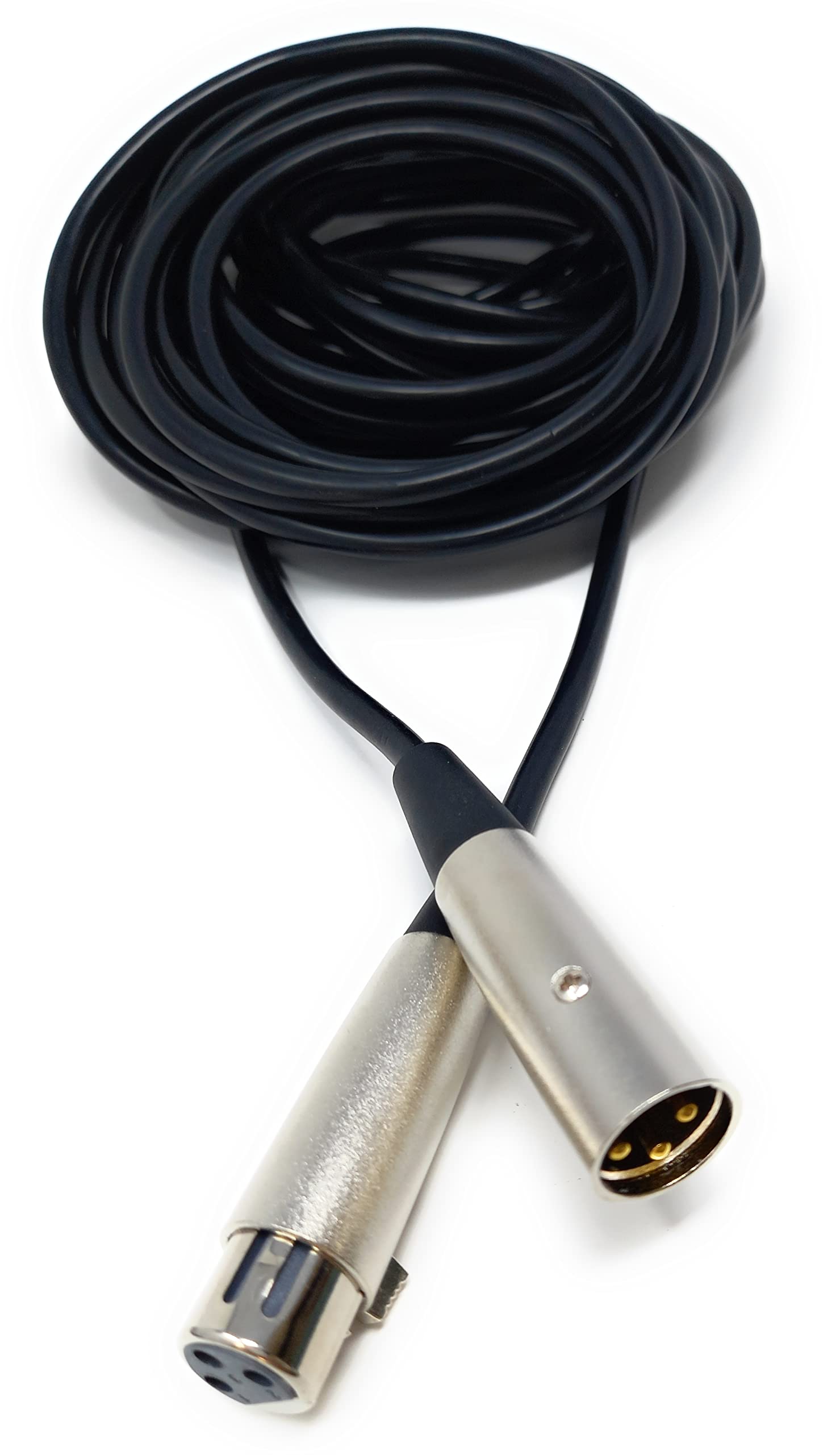 DRUT 3 pin XLR Male Plug To XLR Female Socket, Audio Microphone, Mixer, Speaker Lead Cable