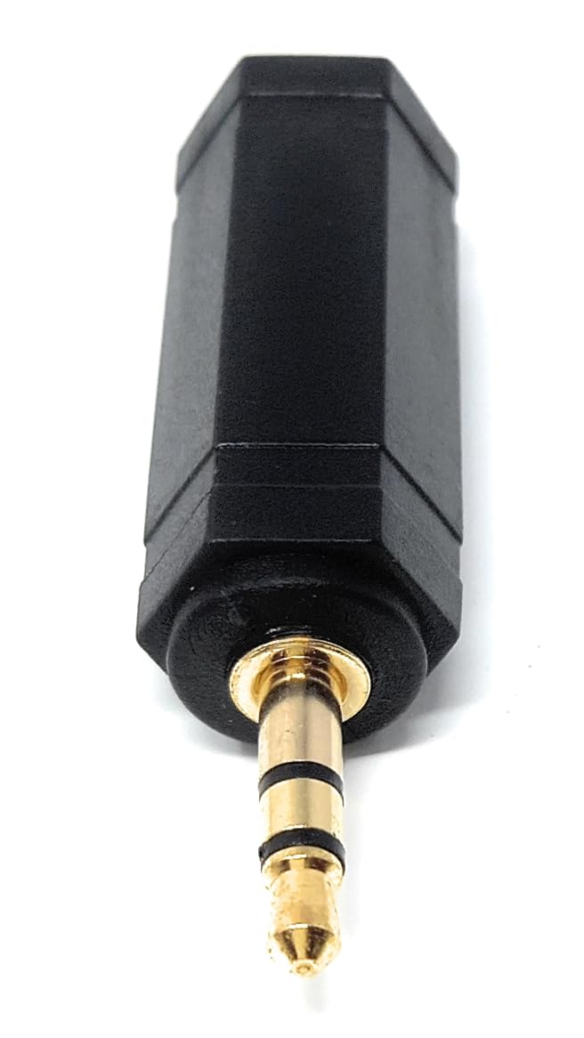 DRUT 3.5mm Stereo Jack to 6.35mm Stereo Socket Cable TRS Adapter Converter