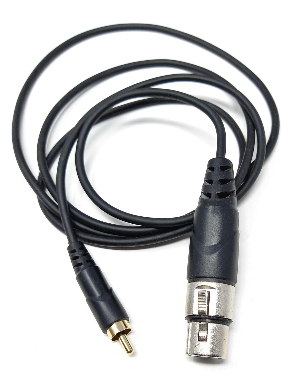 DRUT 3-Pin XLR Female to RCA Phono Audio Cable – Gold-Plated Connector, Soft, flexible PVC Coat, for Microphone, CD Player, Speaker, Mixer & Amplifier