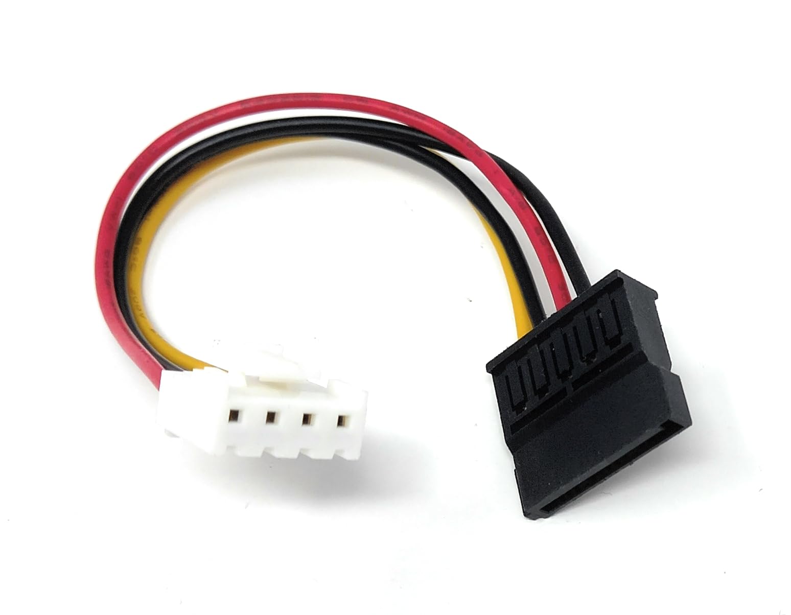 15cm DVR Power Cable 4 Pin to SATA 15 Pin HDD Power Adapter Lead, 4P to SATA Converter for Hard Drive, CCTV DVR, SSD & Computer Power Supply