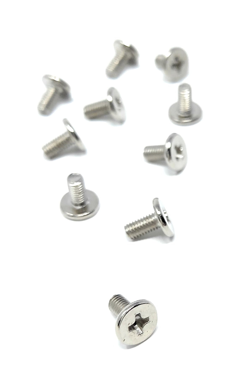 PC Case Mounting Screws, Phillips Head, 2.7x5.6mm, Nickel Steel, 10 Pack, for HDD SSD Optical Drive Components