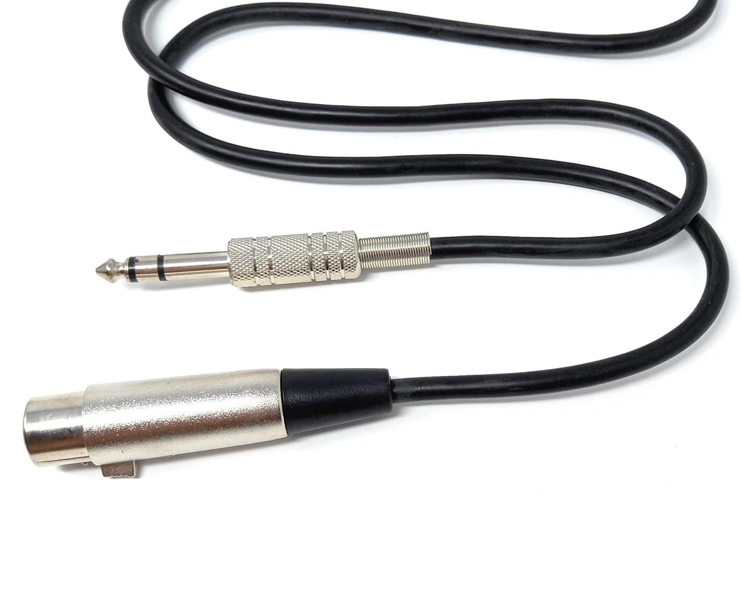 DRUT XLR Female to 6.35mm 1/4'' Stereo Jack TRS Balanced Audio Cable Lead Suitable for Microphone, Speakers, Stages, DJ, Studio
