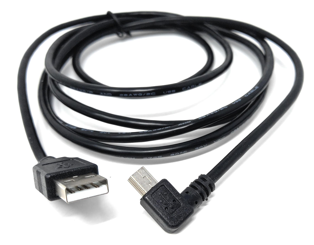 DRUT USB to Mini USB Cable – 90° Right Angle Data Sync & Charging Lead for Dash Cam, Car GPS, DVR, Digital Camera, PS3 Controller, MP3 Player & More