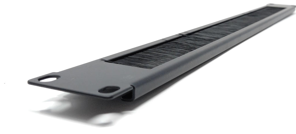 1U 19-inch Brush Plate Panel Cable Management for Data Cabinet Rack Mount, Tidy Cable Entry for Clean and Organized Environment