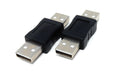 DRUT USB Coupler 2.0 Male to Male Converter Adapter Connector, Gender Changer, Cable Lead Joiner