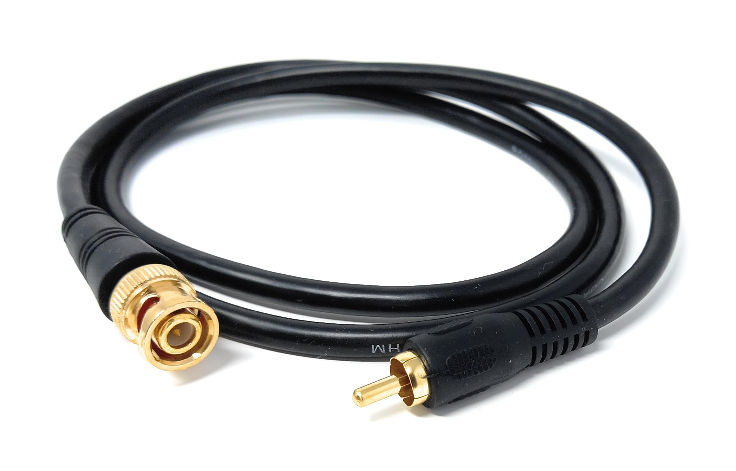 DRUT BNC to RCA Phono Plug CCTV Cameras Coax Male to Male 75R Video Cable Lead