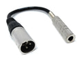 6.35mm 1/4'' Mono Jack Socket to XLR Male Plug Adapter Cable Lead