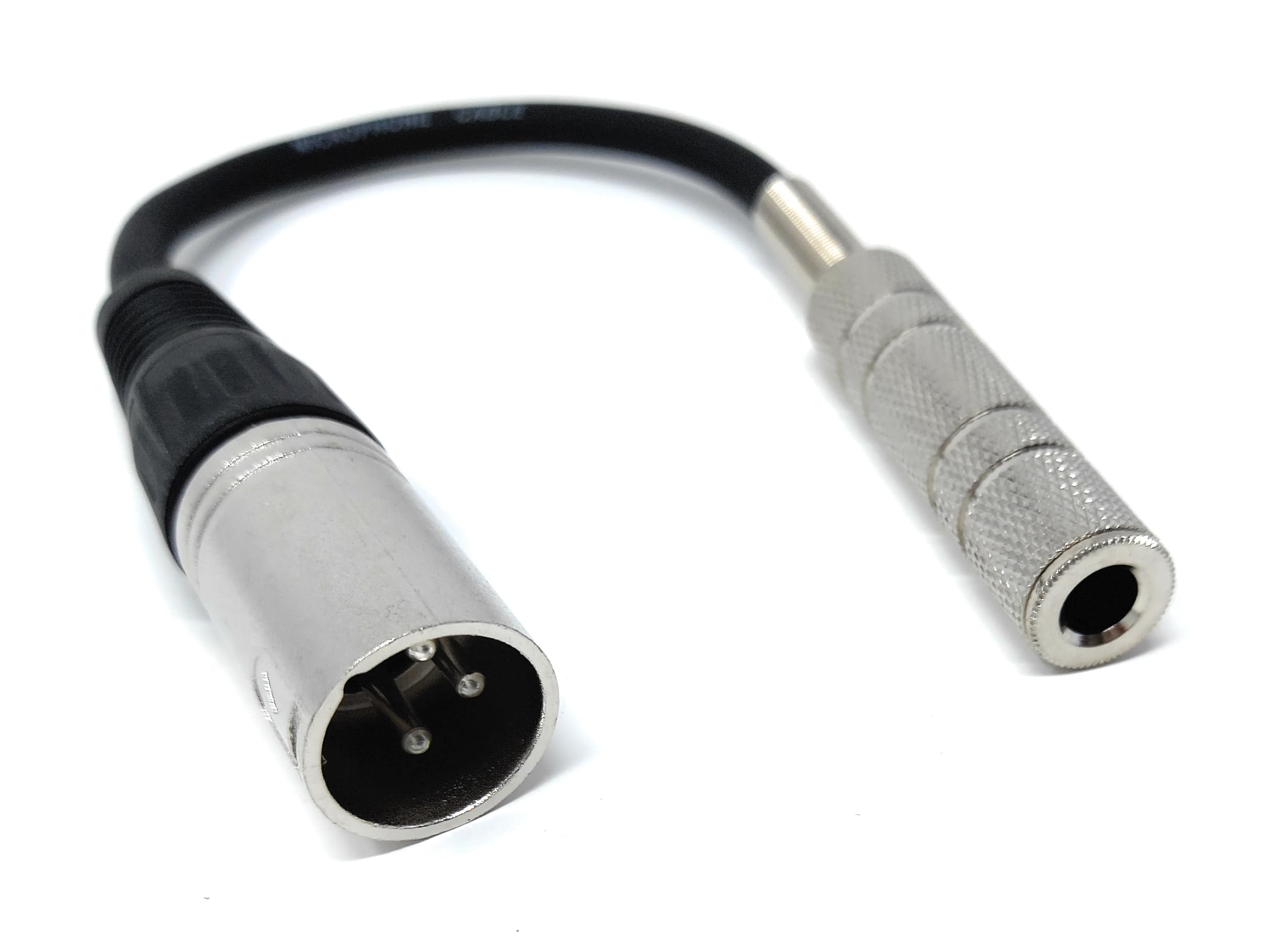 6.35mm 1/4'' Mono Jack Socket to XLR Male Plug Adapter Cable Lead