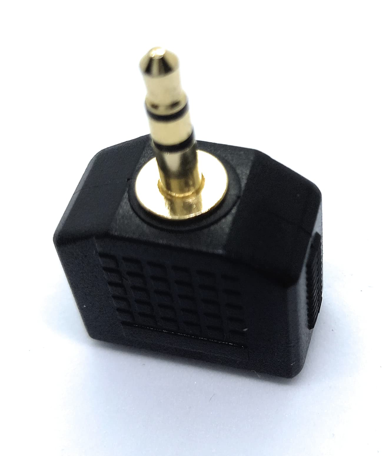 DRUT 3.5mm Stereo Jack to Twin 3.5mm Sockets Splitter Speaker, Headphone Cable Adapter, Gold Connectors