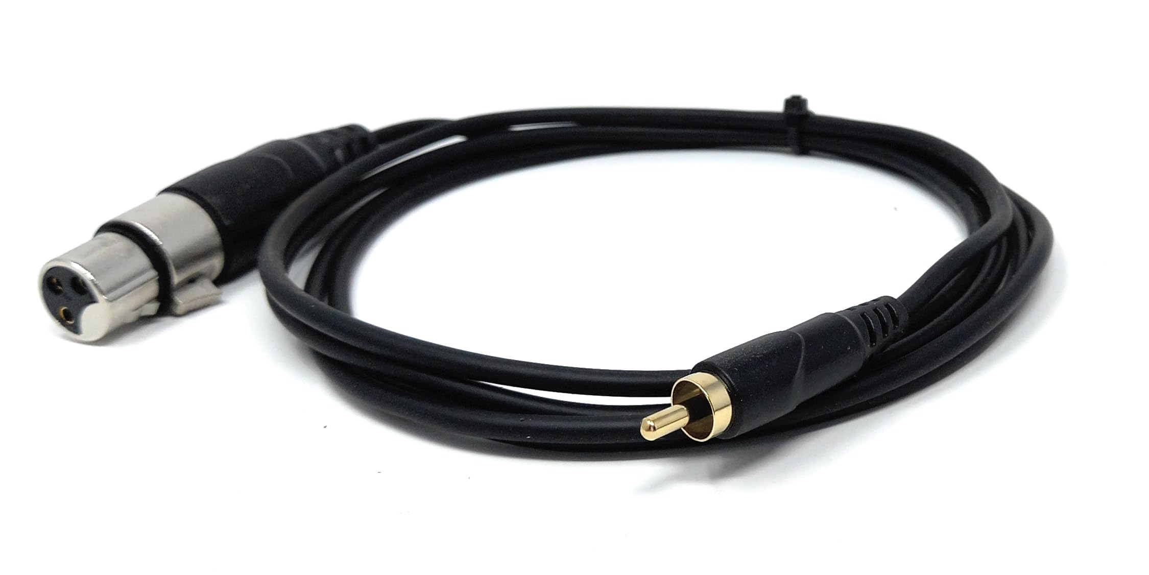 DRUT 3-Pin XLR Female to RCA Phono Audio Cable – Gold-Plated Connector, Soft, flexible PVC Coat, for Microphone, CD Player, Speaker, Mixer & Amplifier