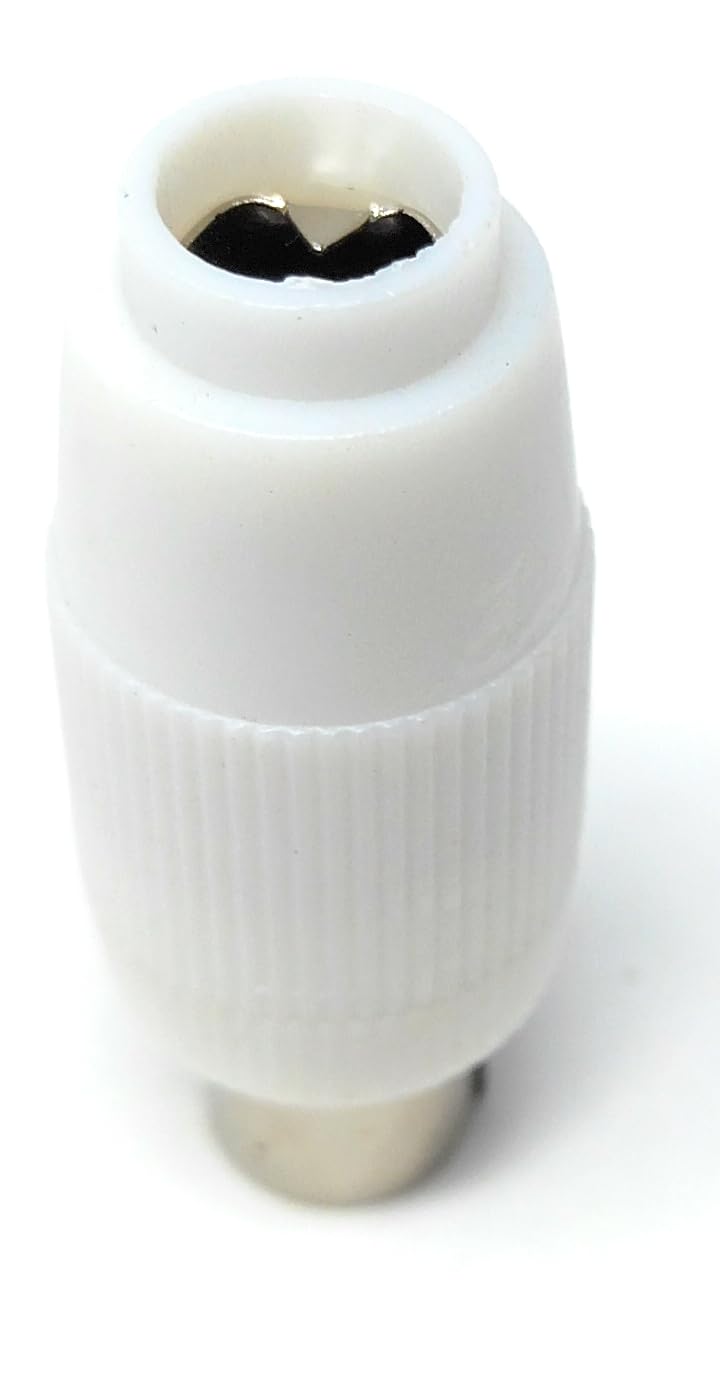 DRUT TV Aerial Connector Plug, Male RF Coaxial Adapter for TV, Television, Freeview, Screw Connection