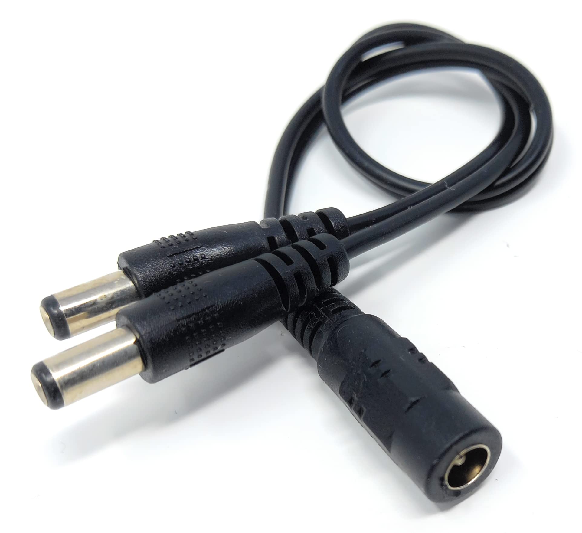DRUT 5.5mm to 2.1mm DC Power Splitter Lead Adapter 12V PSU to LED, CCTV Camera Cable