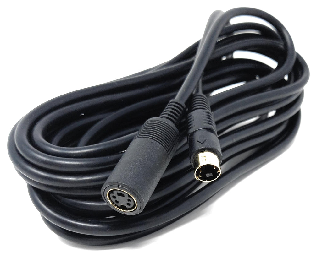 DRUT S-Video Extension Cable, 4 Pin Mini Din (Male to Female) Lead Cord