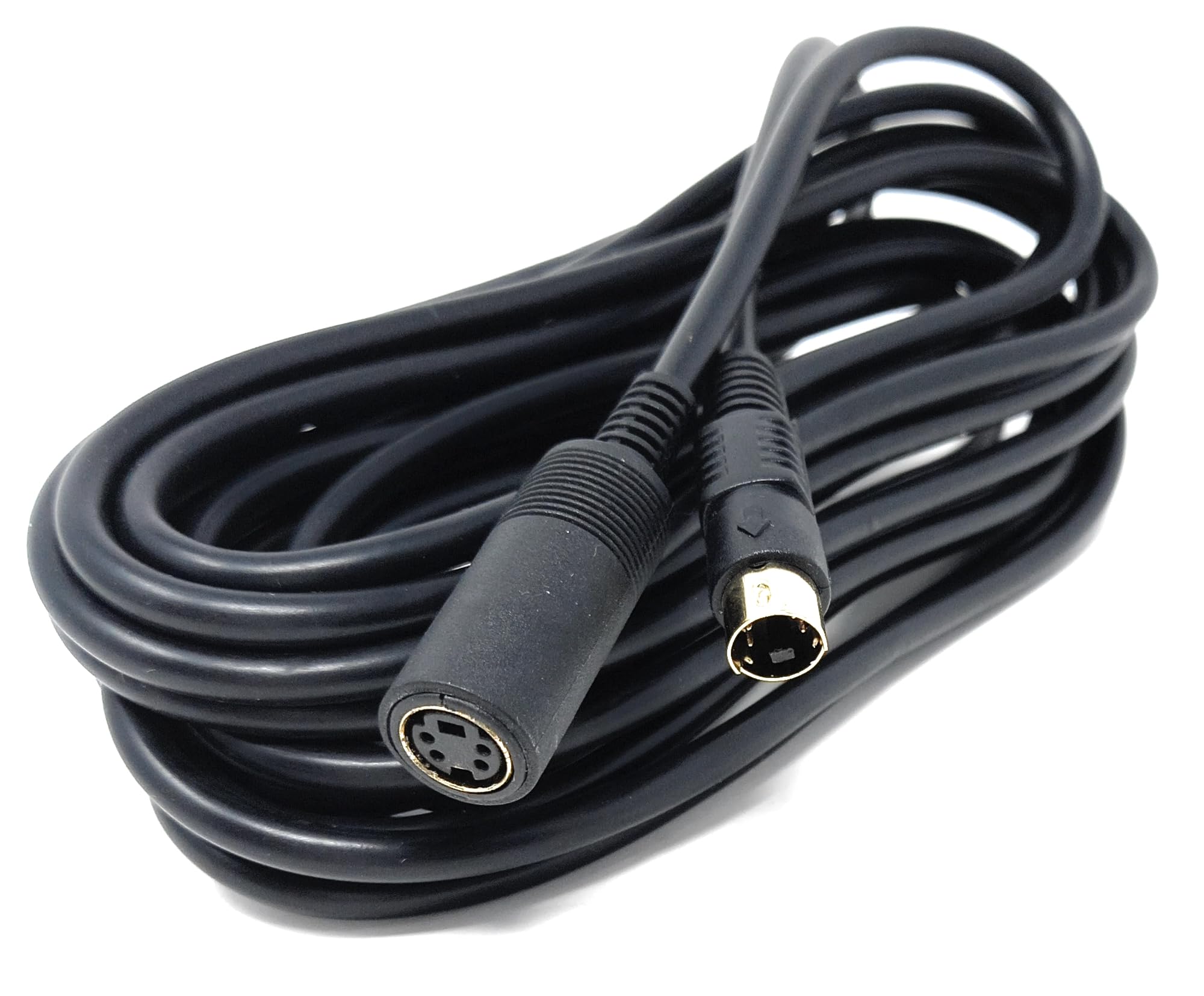 DRUT S-Video Extension Cable, 4 Pin Mini Din (Male to Female) Lead Cord