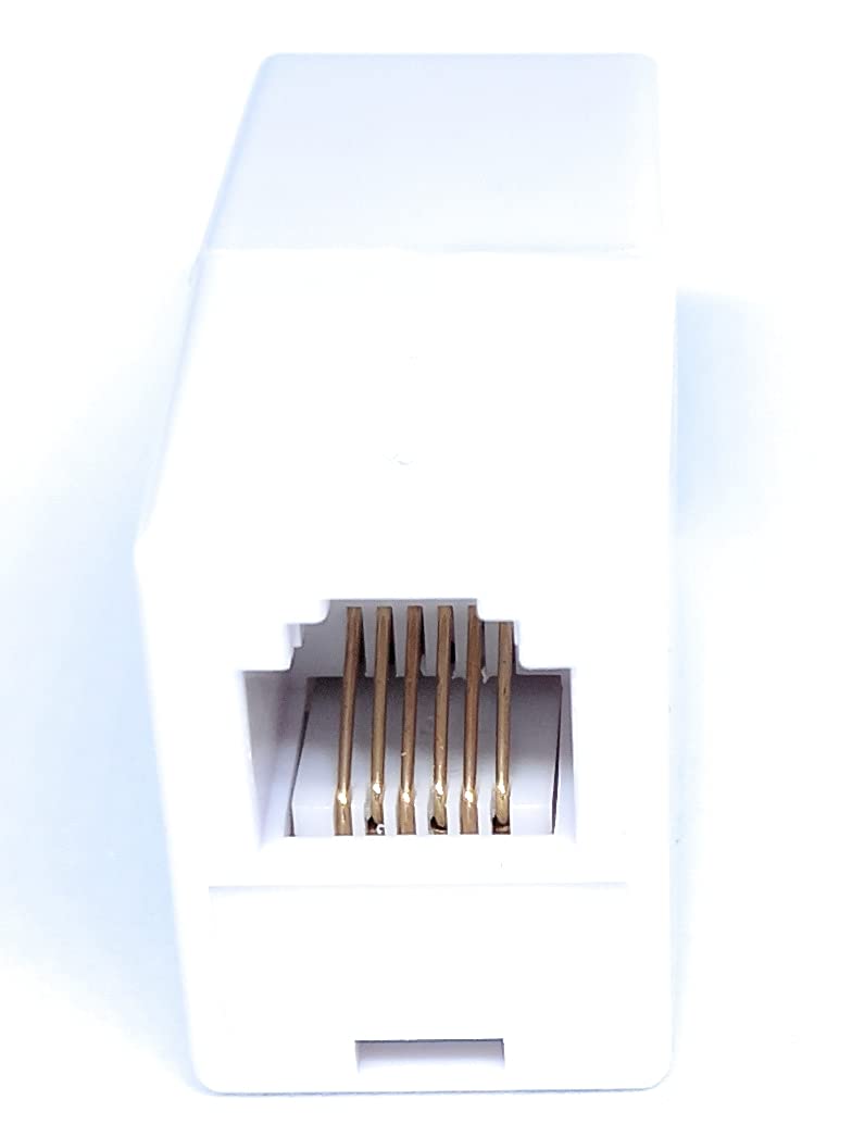 Kable RJ12 to RJ12 COUPLER ADAPTER (6P6C) In-Line Straight Wired RJ12/RJ11 ADSL Connector Socket