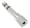 DRUT 6.35mm Stereo Male Plug to 3.5mm Stereo Jack Socket Adapter Compatible with Headphones, HI-FI Audio