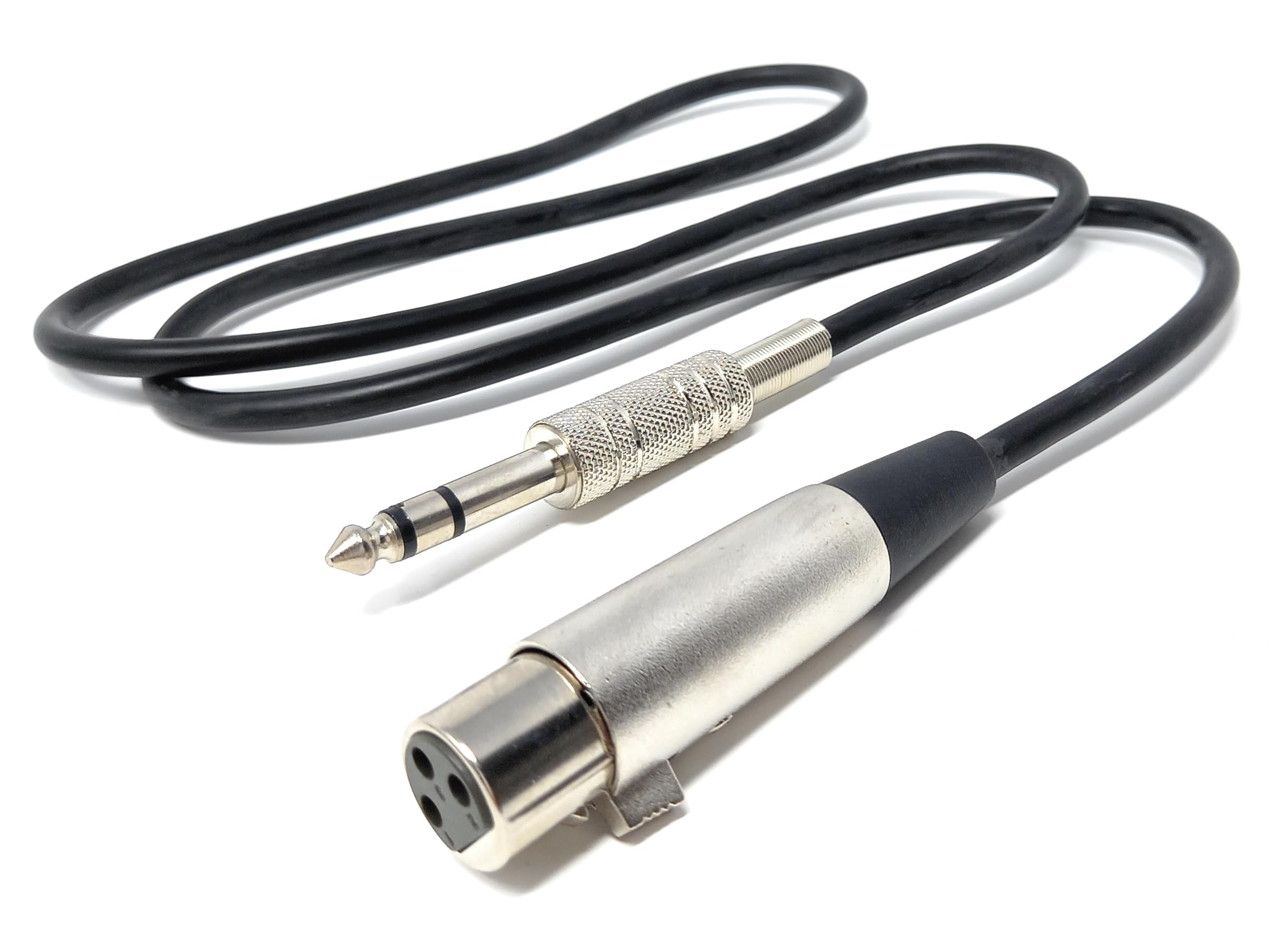 DRUT XLR Female to 6.35mm 1/4'' Stereo Jack TRS Balanced Audio Cable Lead Suitable for Microphone, Speakers, Stages, DJ, Studio