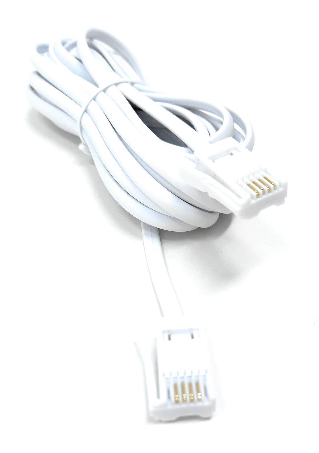 DRUT BT to BT 4 Wire 431A Male to Male Plug Telephone Flat Cable Lead