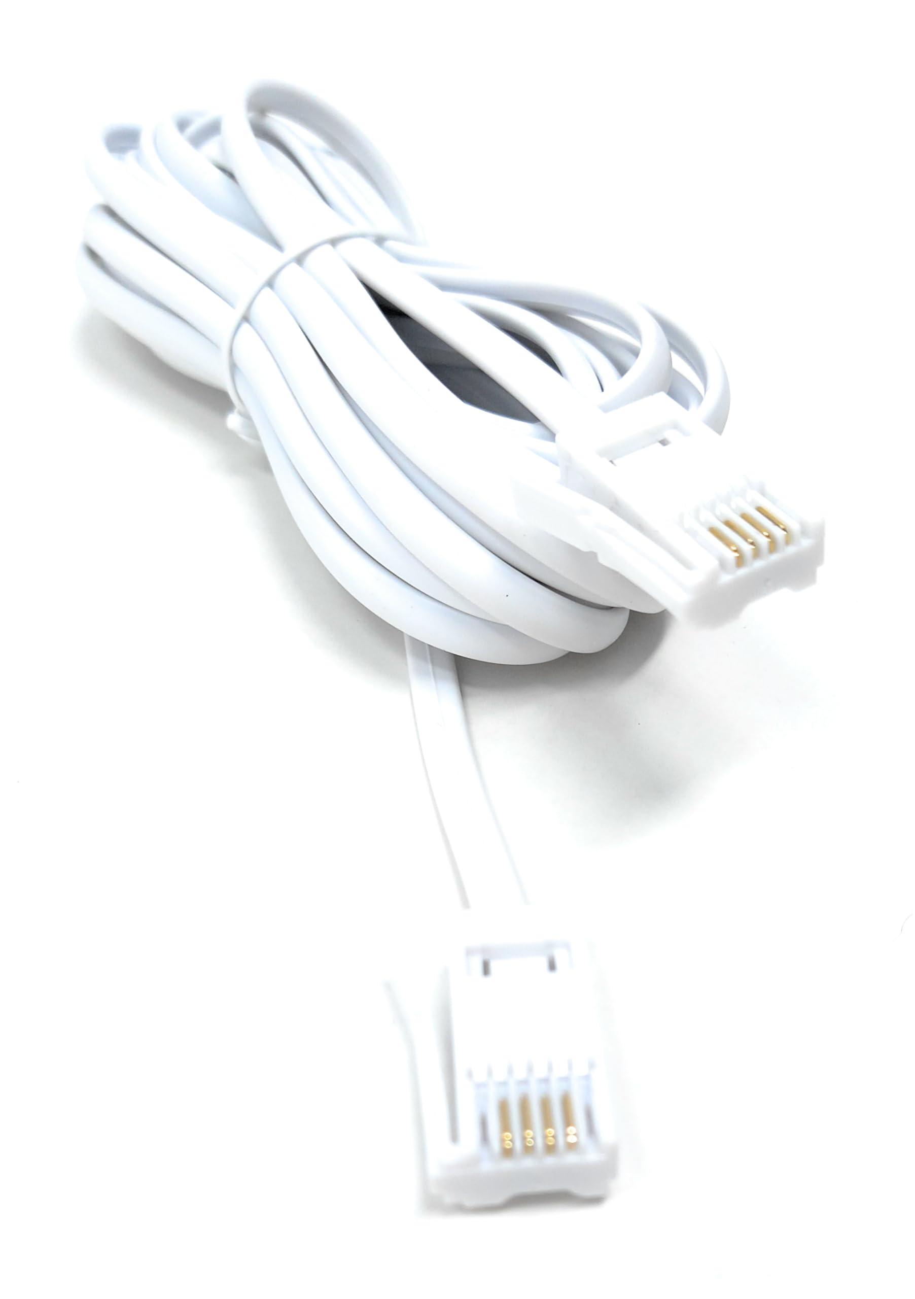 DRUT BT to BT 4 Wire 431A Male to Male Plug Telephone Flat Cable Lead