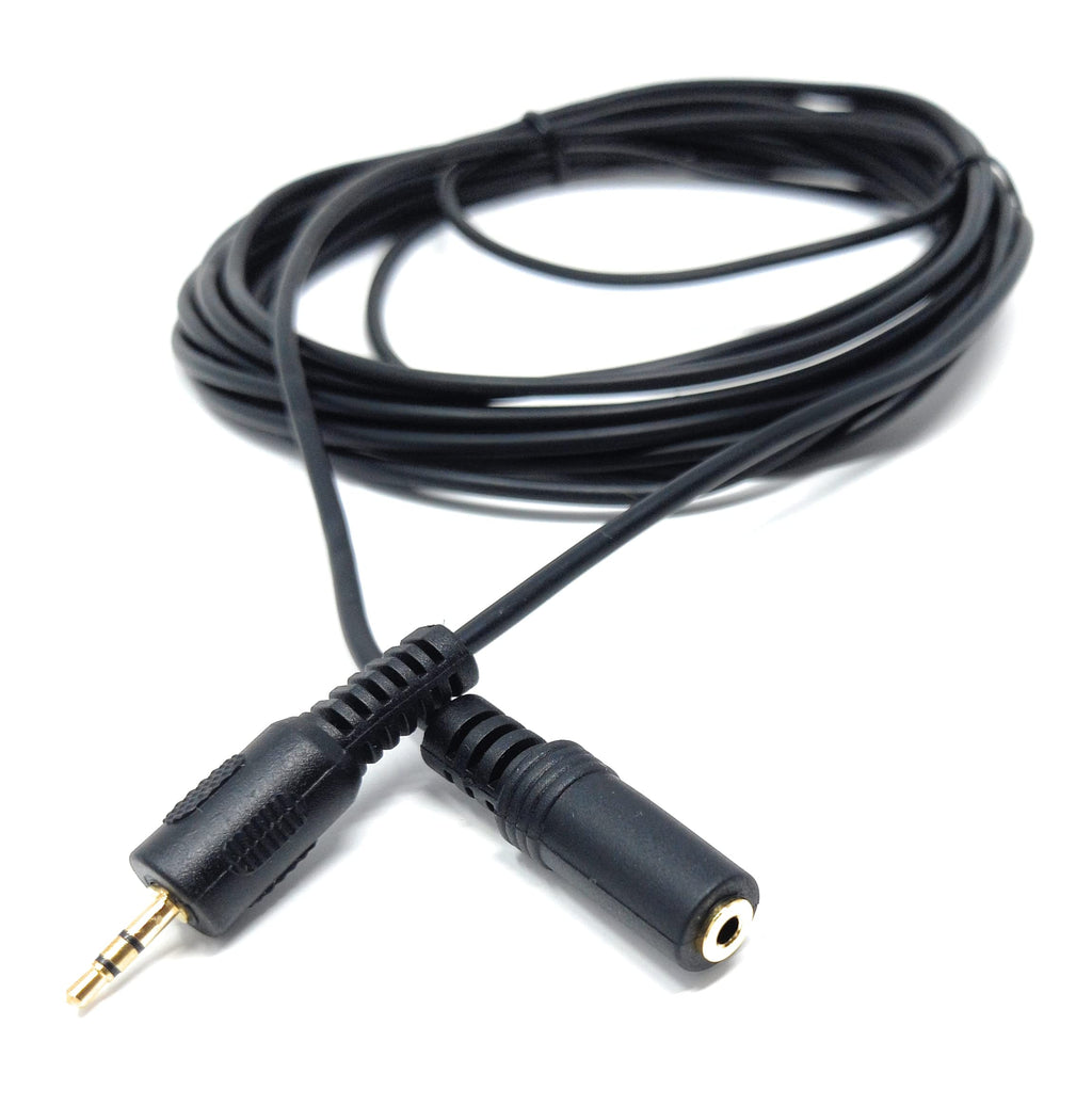DRUT Stereo 2.5mm Jack to 2.5mm Socket Extension Cable Male to Female Small PIN Gold Connectors
