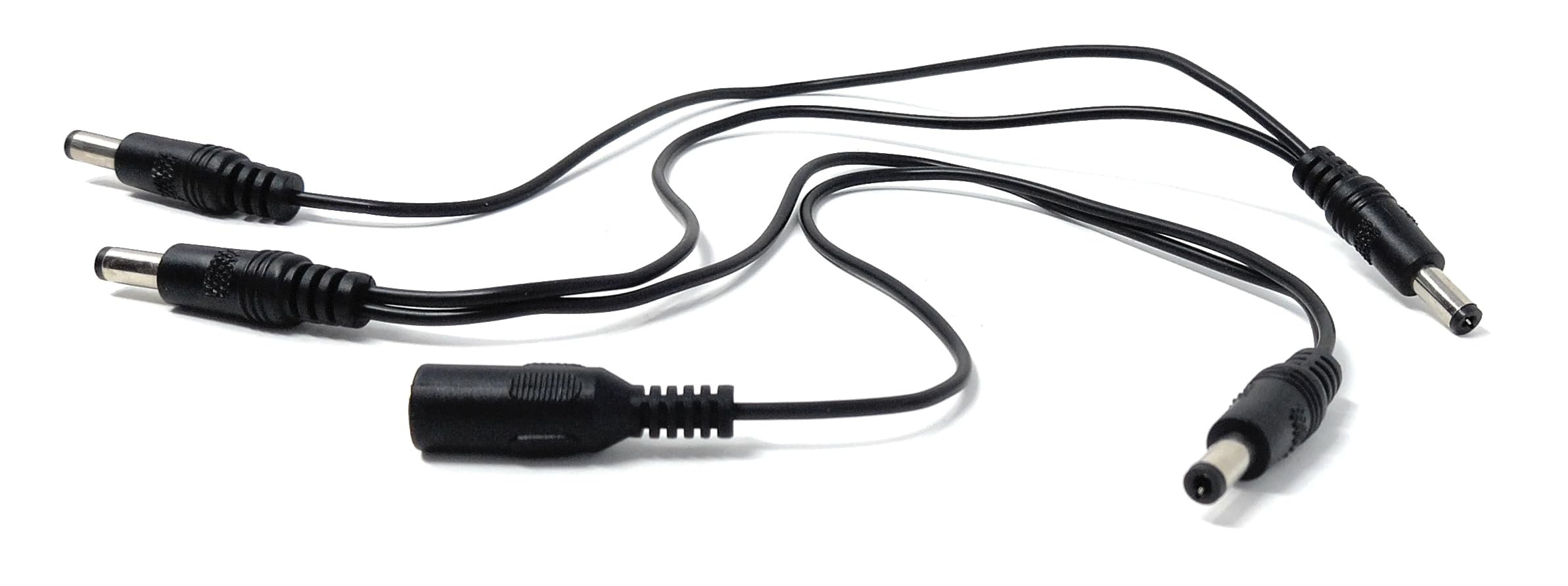 5.5mm x 2.1mm 1 Female to 4 Male Power Supply DC Splitter Cable Effector Extension Power Lead for Guitar Effect Pedal, Music Instruments DC5521