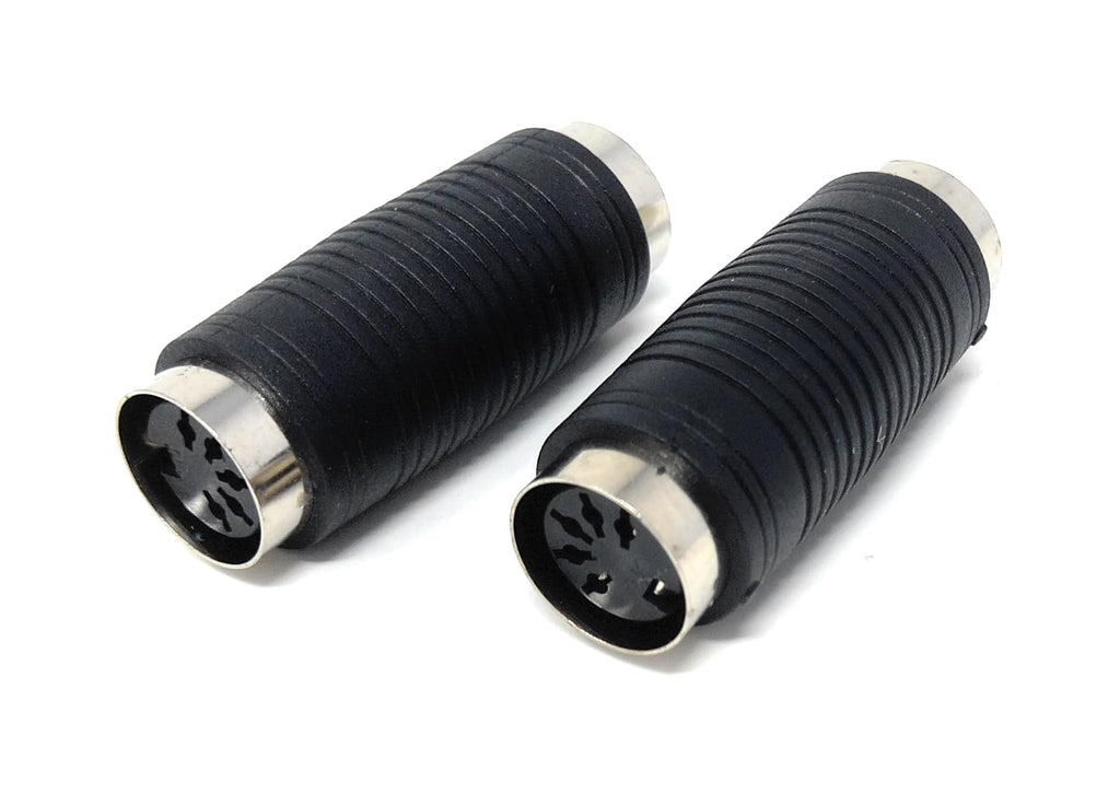 DRUT MIDI 5-Pin DIN Female to Female Coupler, MIDI Cable Joiner Adapter for Extending MIDI Connections, Gender Changer