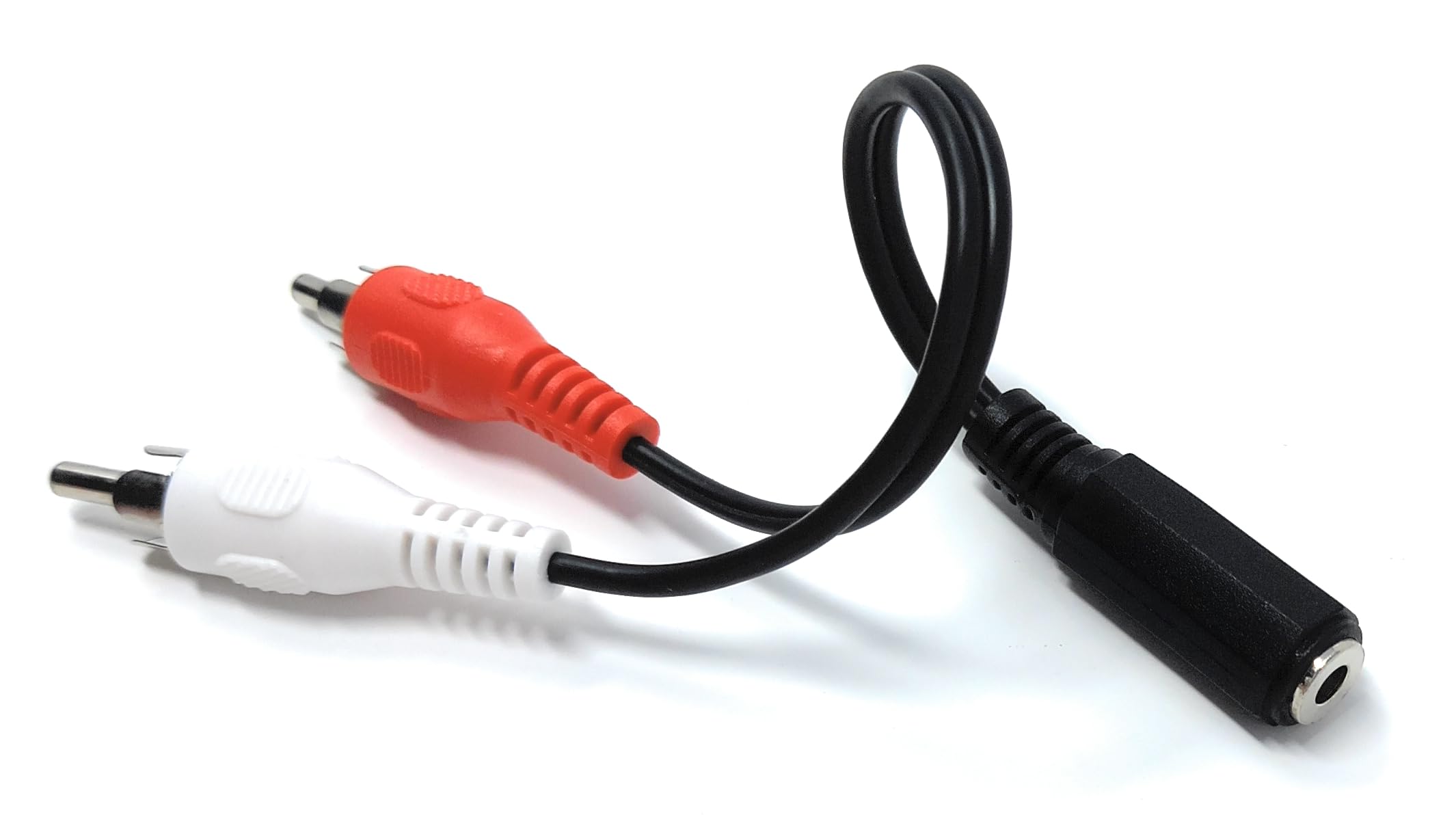 DRUT 3.5mm Stereo Jack Socket to 2 x RCA Phono Jack Plugs Adapter AUX Splitter Cable Lead