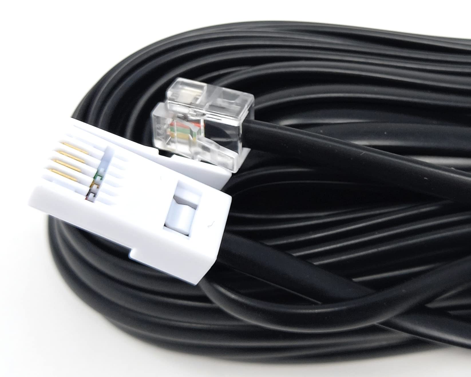 DRUT BT to RJ11 4 Wire (431A) Male to Male UK Telephone Modem Lead Cable
