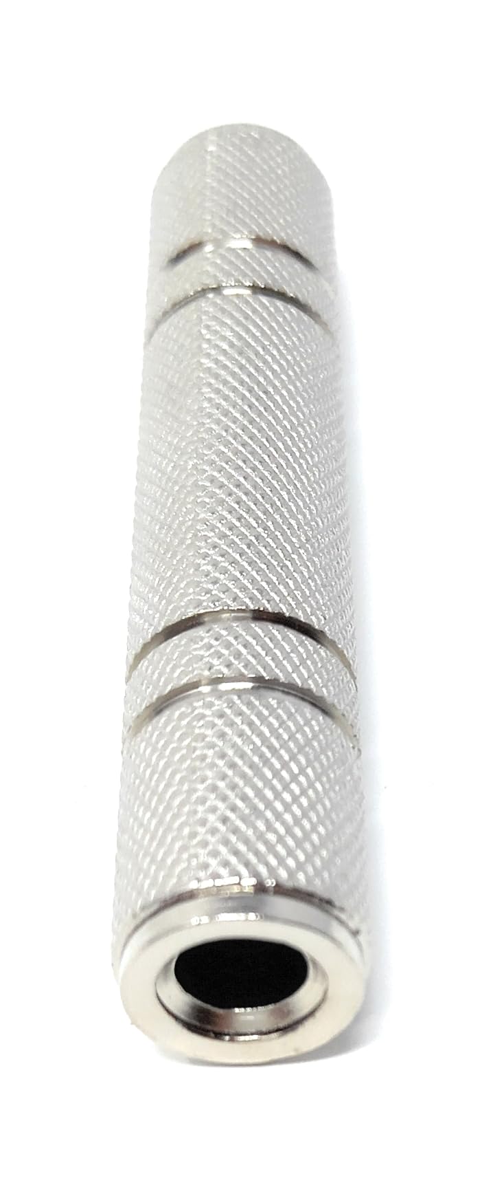 DRUT 6.35mm to 6.35mm Stereo Jack Female To Female Adapter Joiner Cable Coupler, Gender Changer Nickel Metal