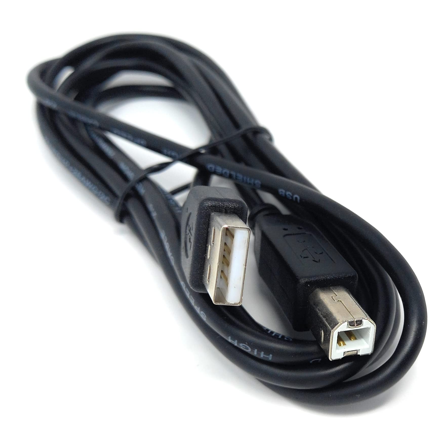 DRUT USB A to B 2.0 24AWG High Speed Cable Lead for Printer, Scanner, Music Instrument