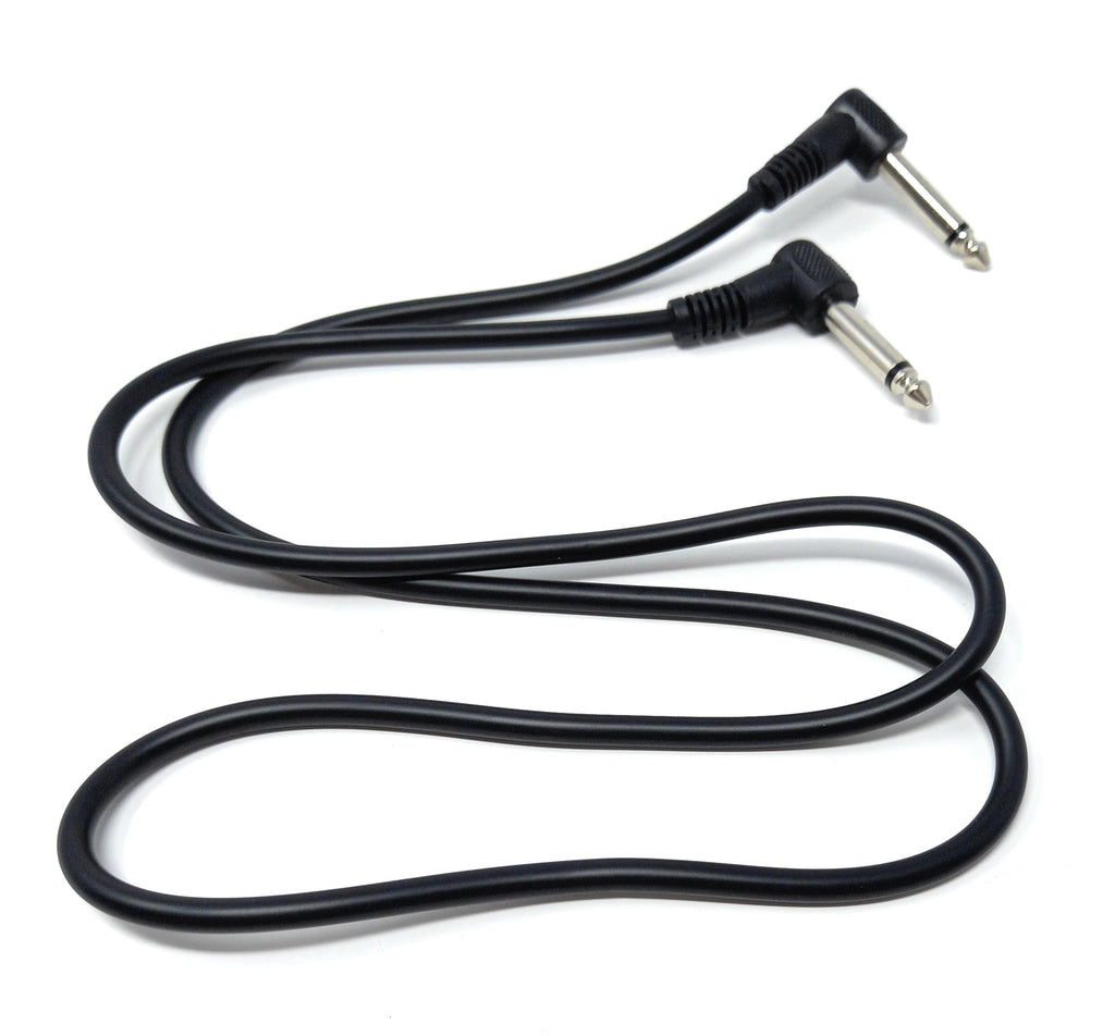 DRUT 6.35mm to 6.35mm Right Angle 90 Degree Jack Audio Mono Guitar Speaker Music Instrument Cable Lead